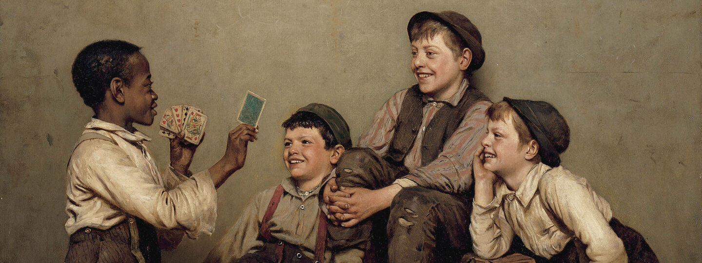 The card trick, by John George Brown