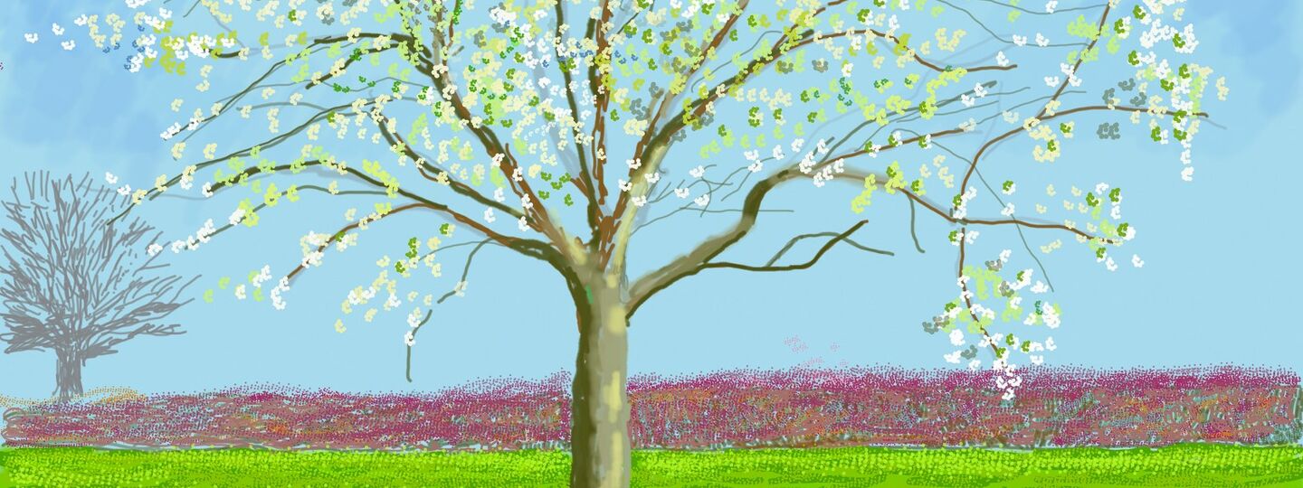 The Arrival of Spring, Normandy, 2020, by David Hockney