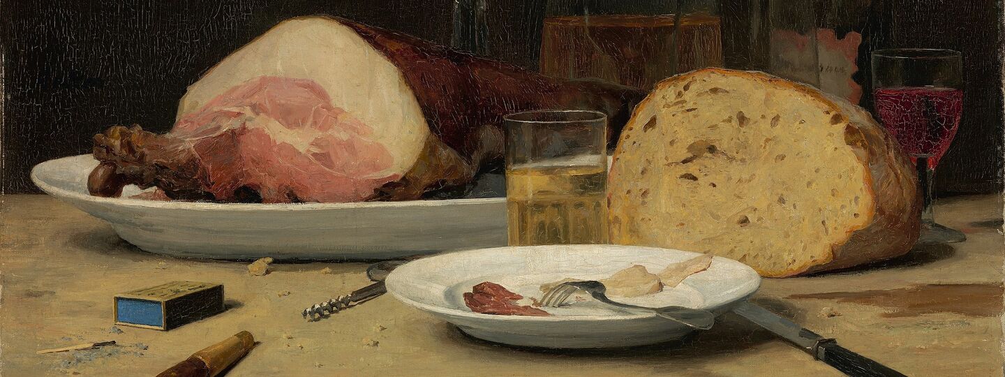 Still life: Excess, by Albert Anker