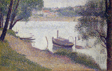 Gray Weather, Grande Jatte, by Georges Pierre Seurat