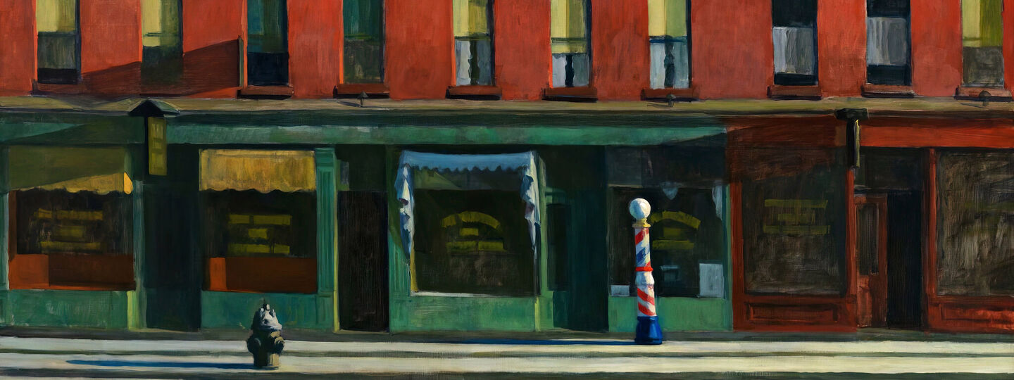 Early Sunday Morning, by Edward Hopper