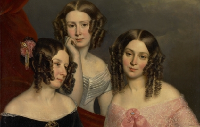 The Three Robinson Sisters, by George Theodore Berthon