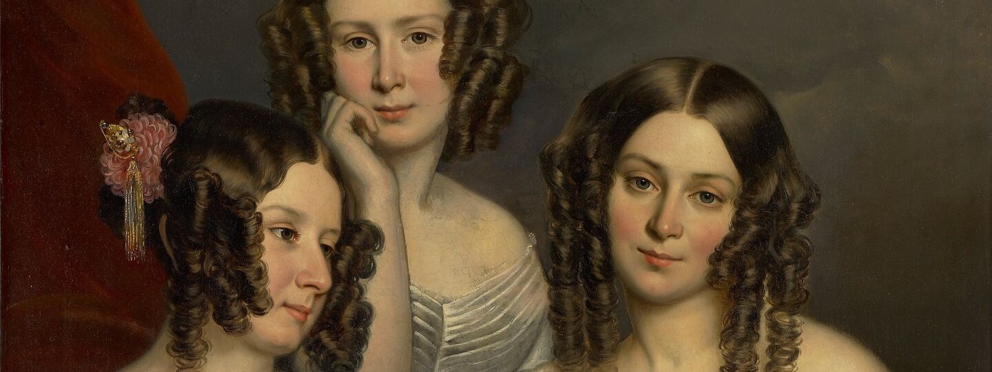 The Three Robinson Sisters, by George Theodore Berthon