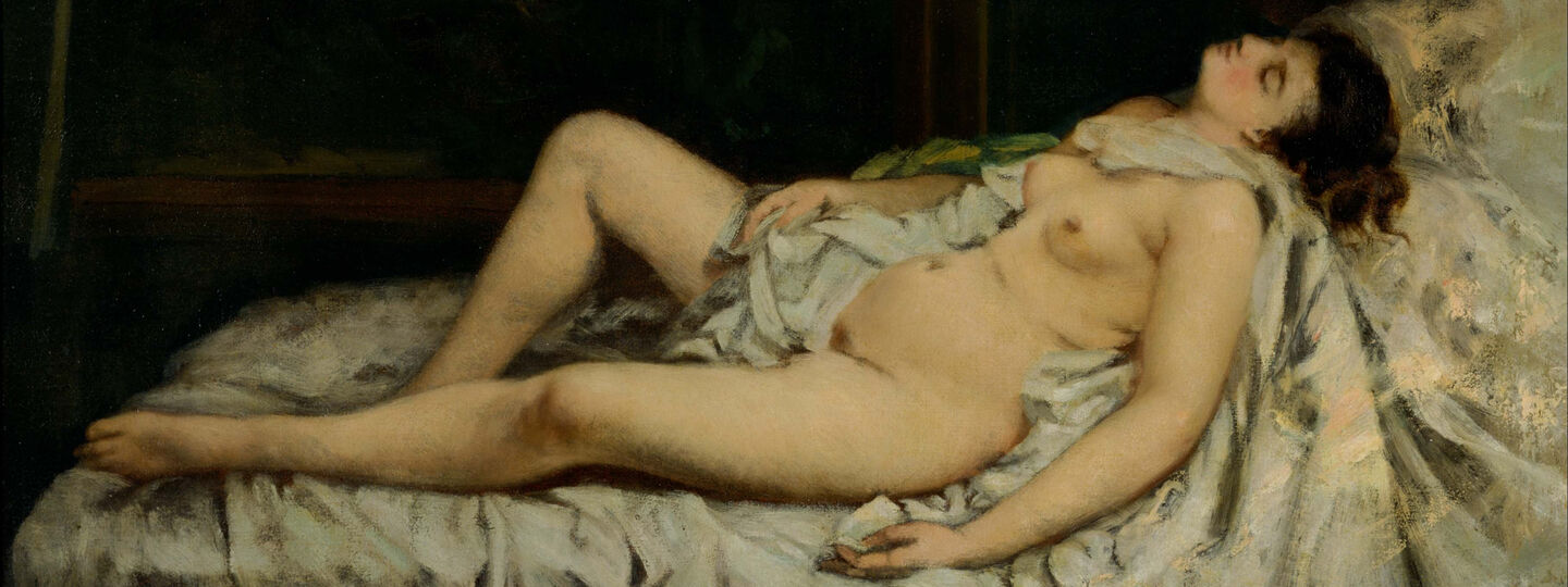 Sleeping Nude, by Gustave Courbet