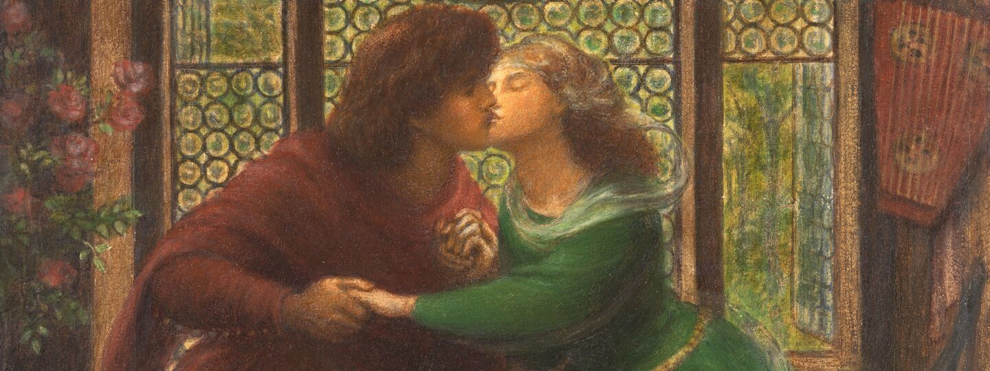 Paolo and Francesca da Rimini, by Dante Gabriel Rossetti