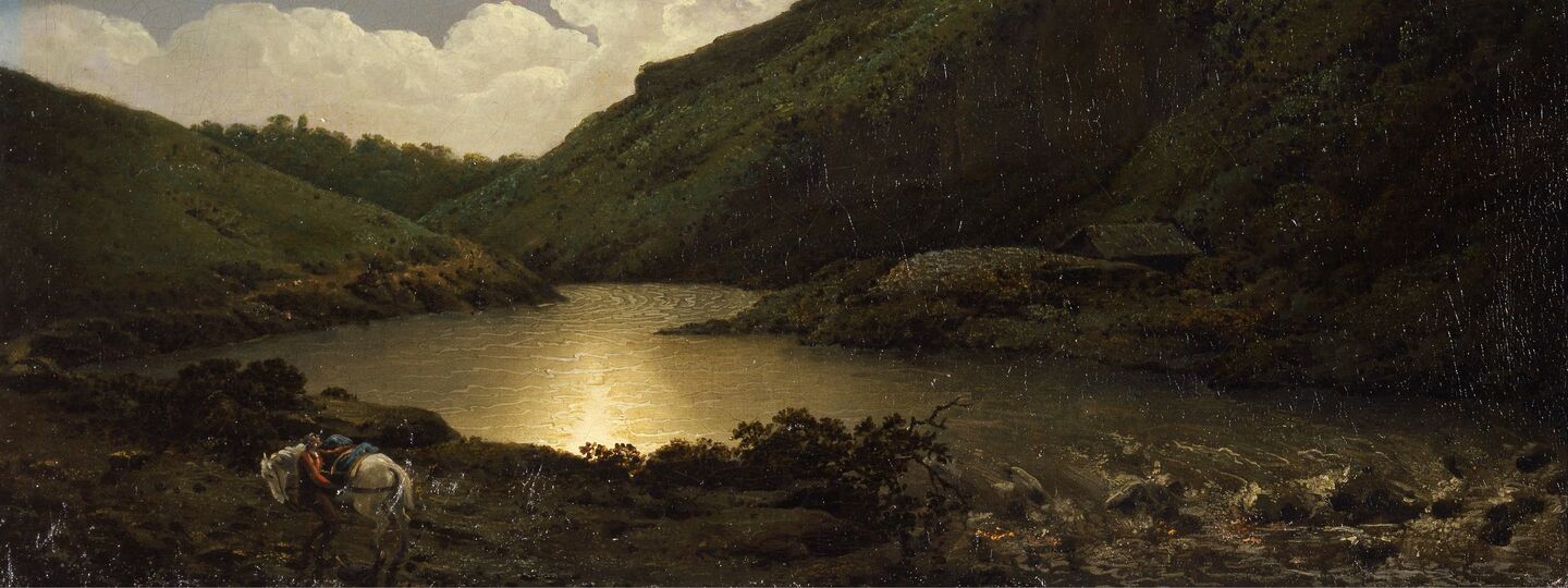 Matlock Tor by Moonlight, by Joseph Wright of Derby