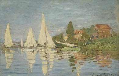 Regattas at Argenteuil, by Claude Monet