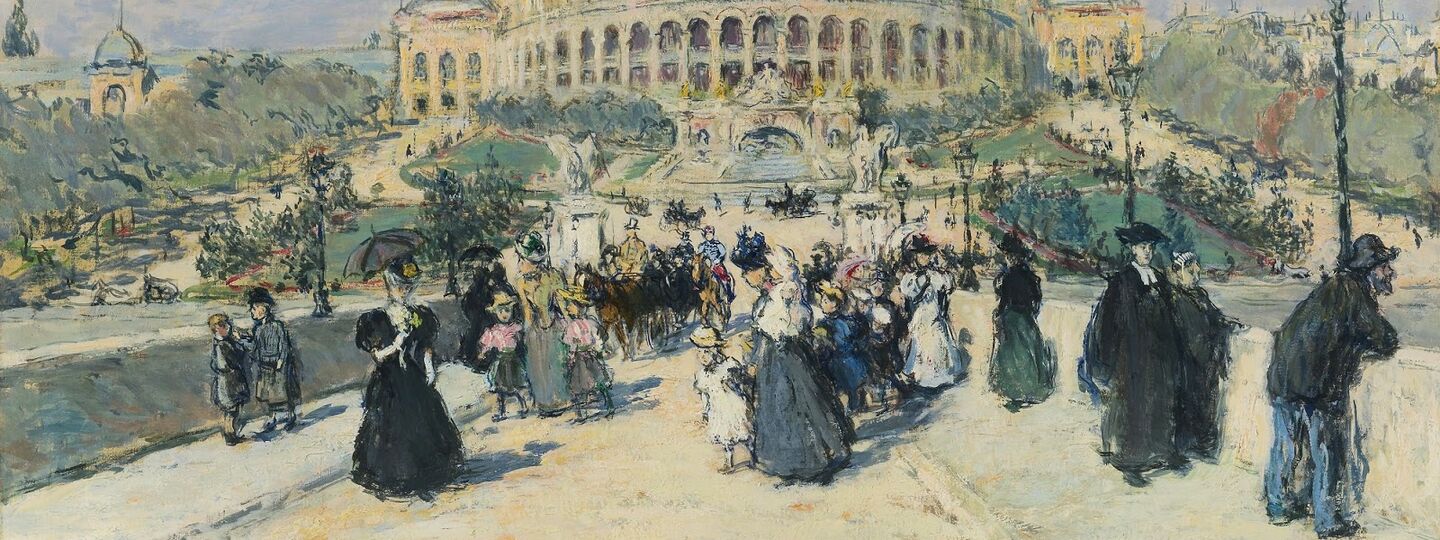The trocadero, by Jean-François Raffaëlli