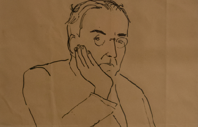 Drawing by Antonio Machado, by Unknown author