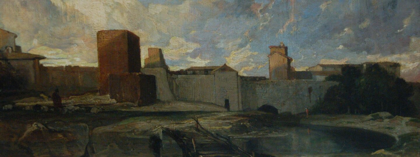 The ramparts of Aigues-Mortes, by Alexandre-Gabriel Decamps