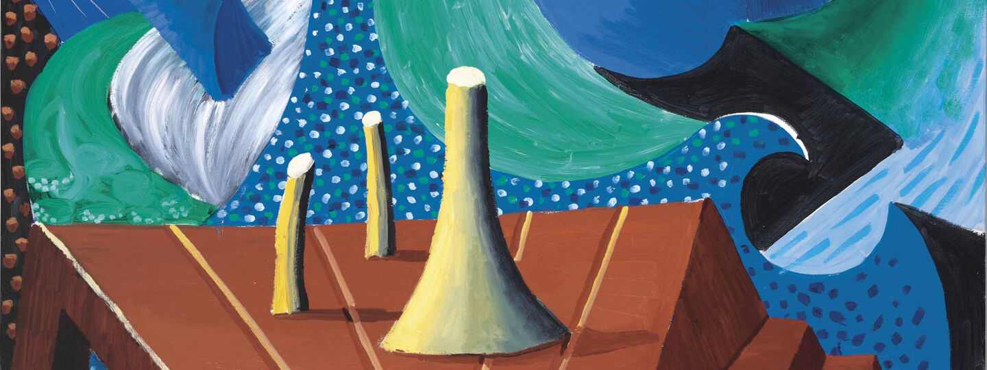 The Sea at Malibu, by David Hockney