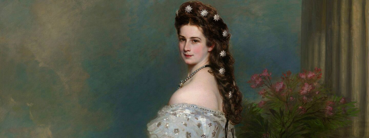 Empress Elisabeth of Austria in Courtly Gala Dress with Diamond Stars, by Franz Xaver Winterhalter