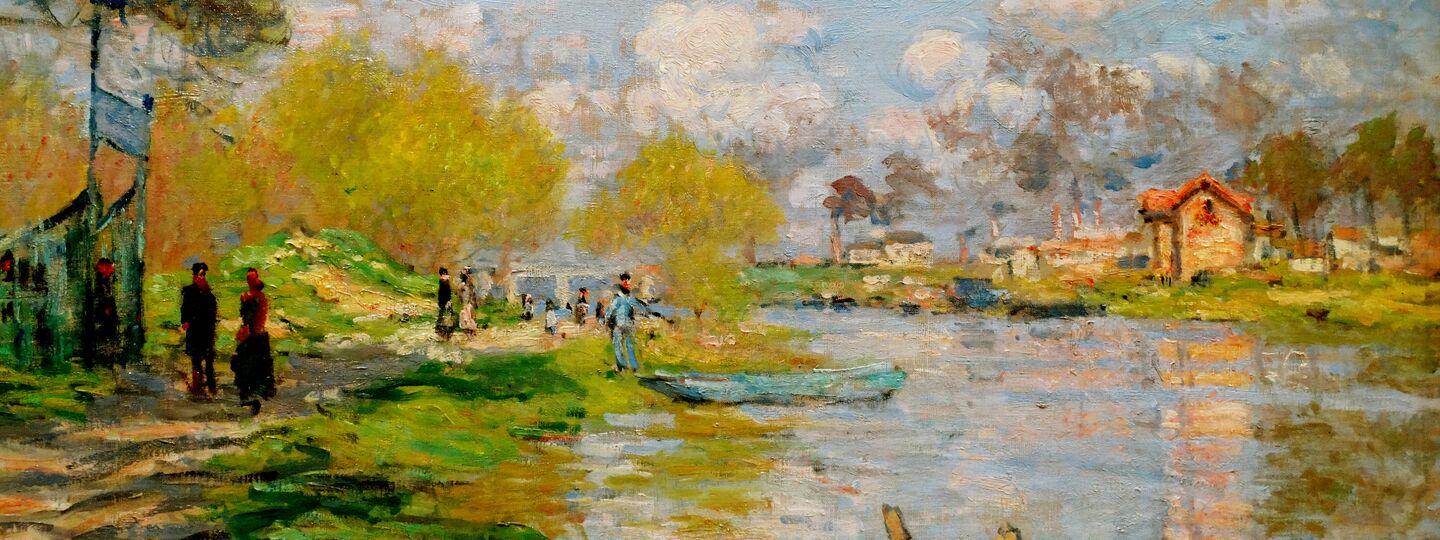 Spring by the Seine, by Claude Monet