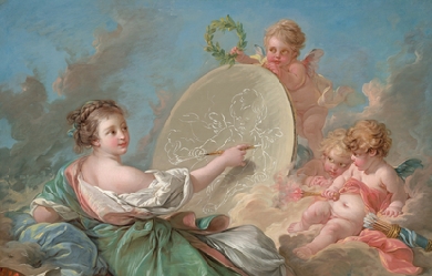 Allegory of Painting, by François Boucher