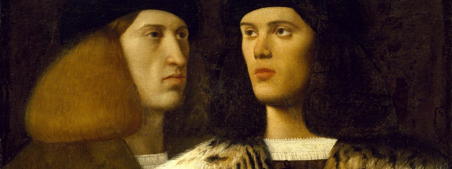 Portrait of Two Young Men, by Vittore Belliniano