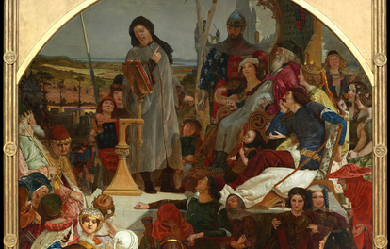 Chaucer at the Court of Edward III, by Ford Madox Brown