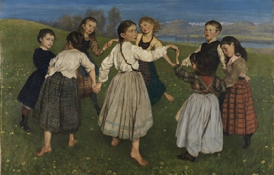 Children's dances, by Hans Thoma