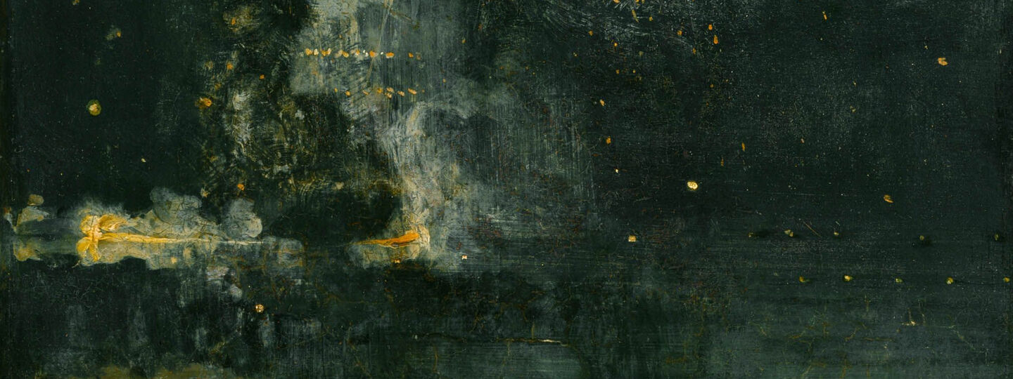 Nocturne in Black and Gold: The Falling Rocket, by James Abbott McNeill Whistler