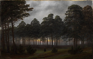 The times of day: The evening, by Caspar David Friedrich