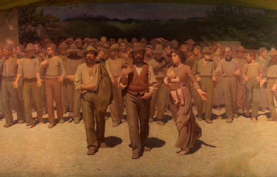 The Fourth Estate, by Giuseppe Pellizza da Volpedo