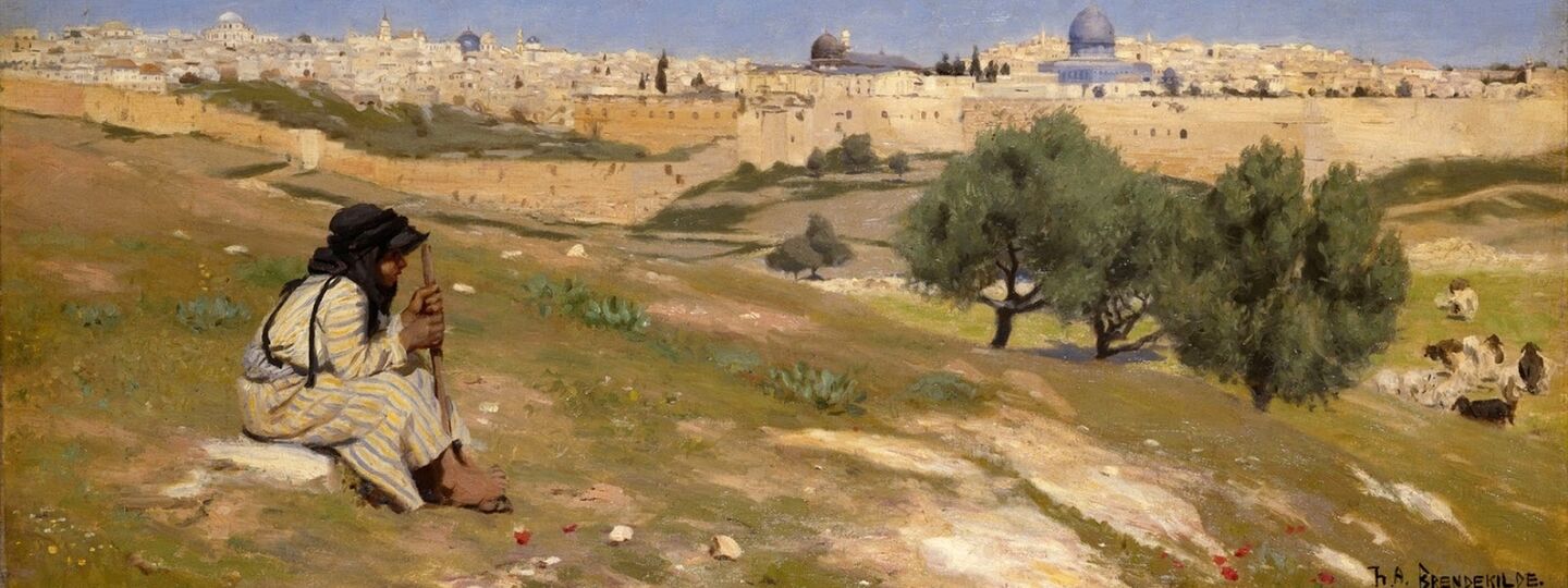 Jerusalem from the South East, by Hans Andersen Brendekilde 