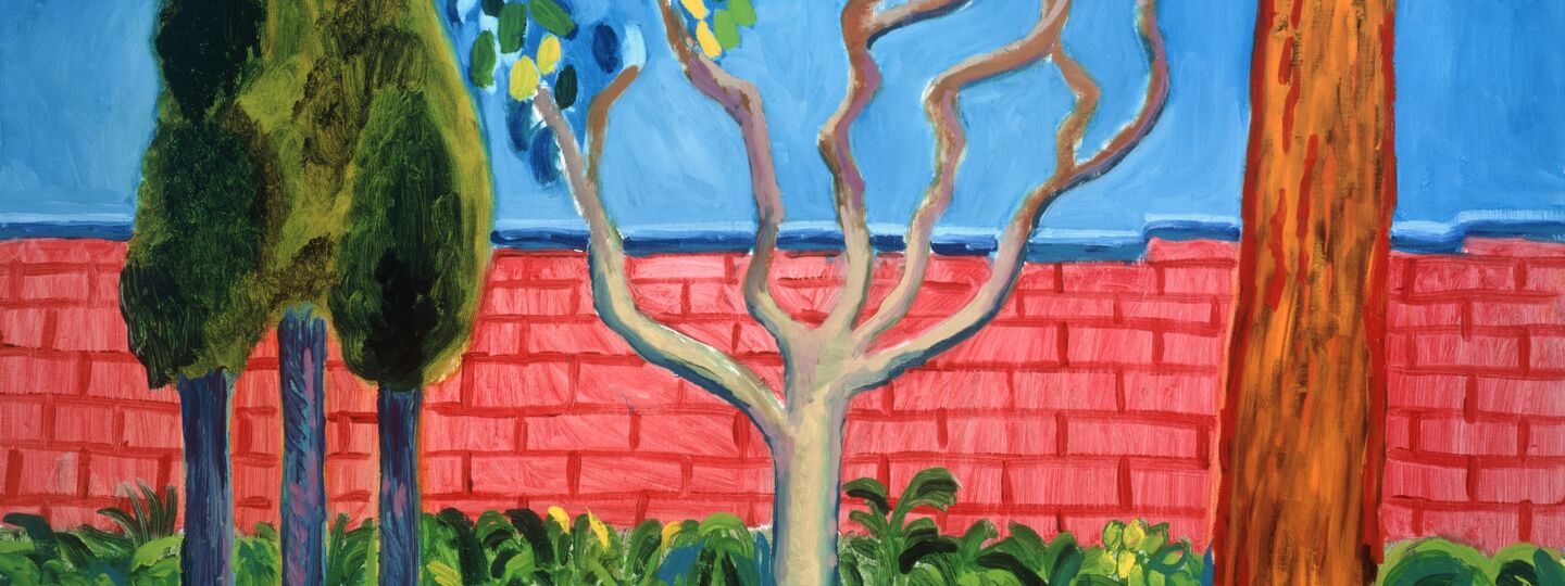 The wall, by David Hockney