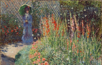 Rounded Flower Bed , by Claude Monet