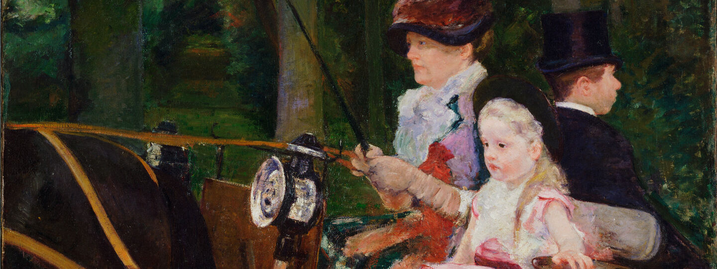 A Woman and a Girl Driving, by Mary Cassatt