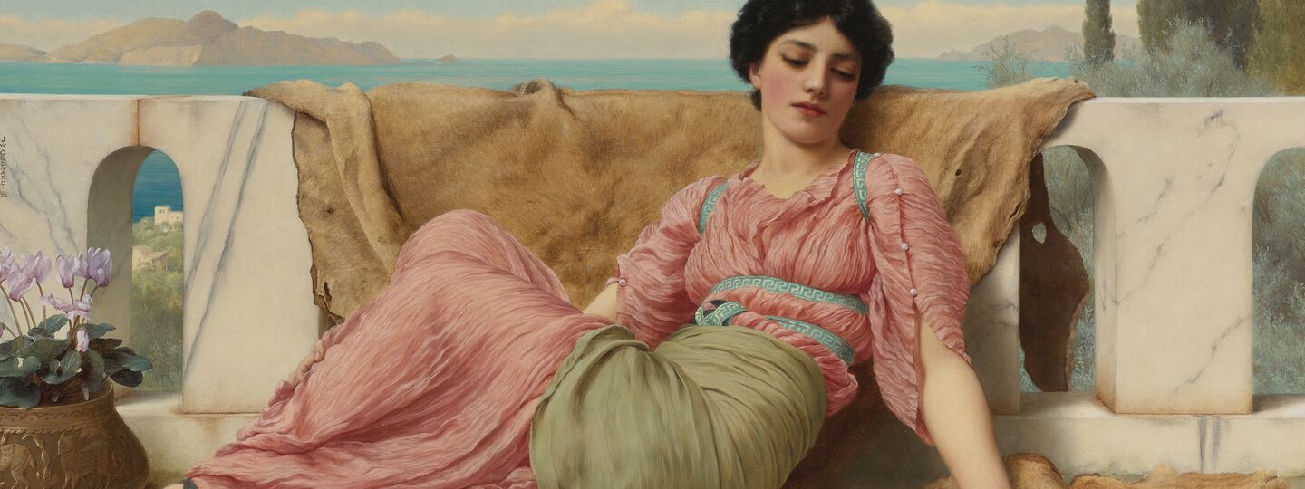 The Quiet Pet, by John William Godward