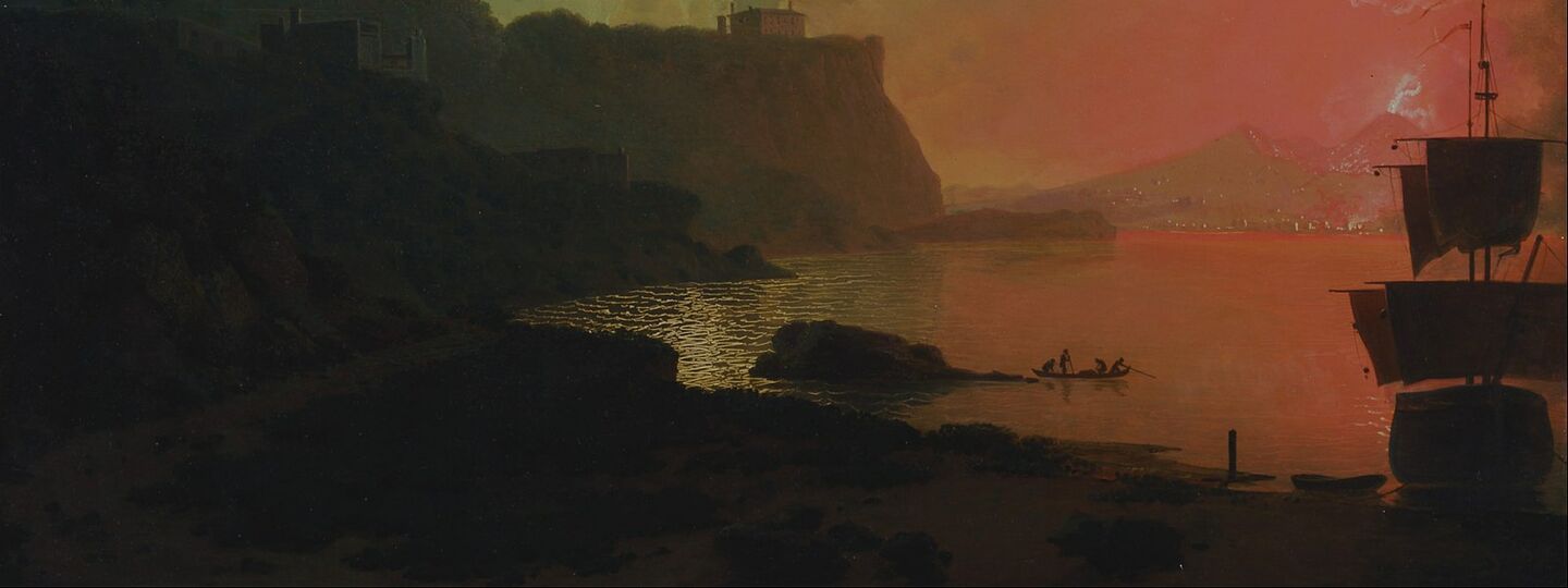 Vesuvius from Posillipo, by Joseph Wright of Derby