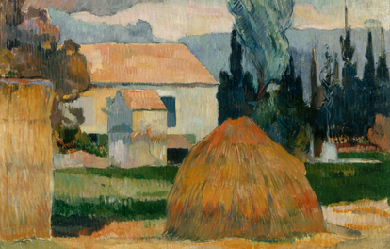 Landscape near Arles, by Paul Gauguin