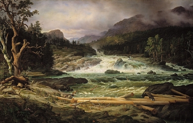 The Labro Falls at Kongsberg, by Thomas Fearnley