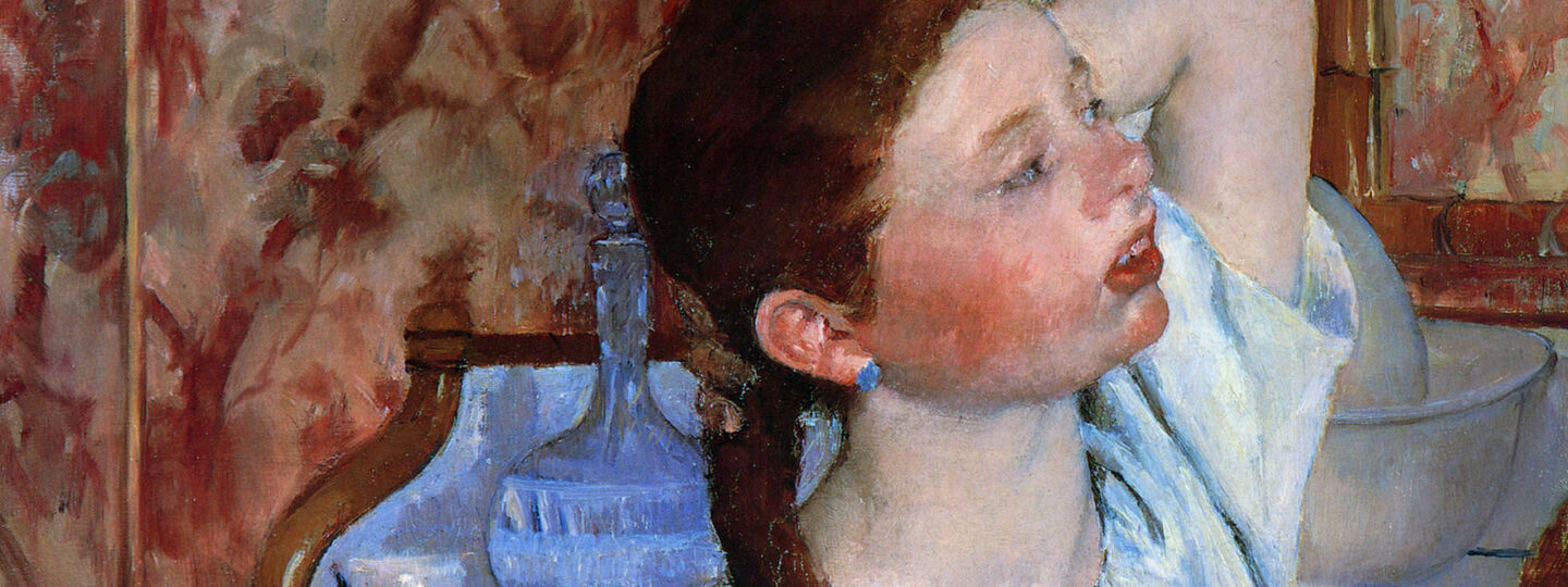 Girl Arranging Her Hair, by Mary Cassatt