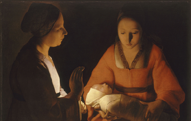 The New-born, by Georges de La Tour