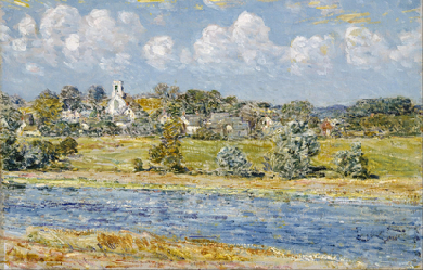 Landscape at Newfields, New Hampshire, by Childe Hassam