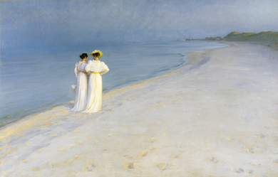 Summer Evening on Skagen's Southern Beach, by Peder Severin Krøyer