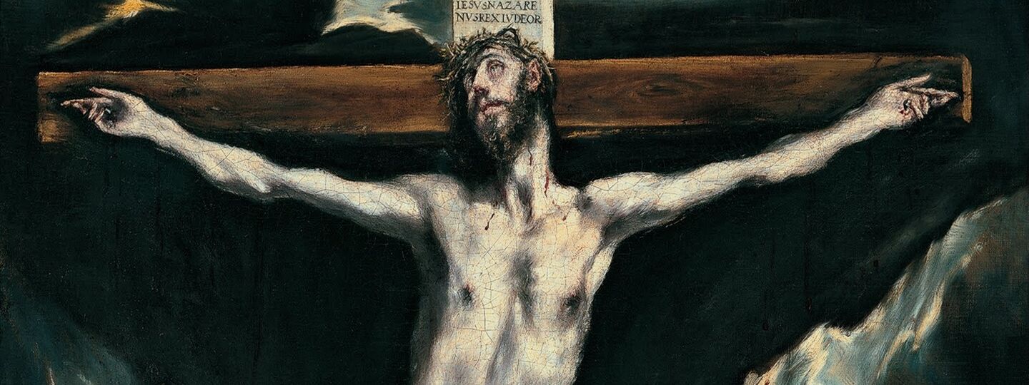 Christ crucified with Toledo in the Background, by El Greco