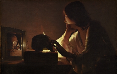 The Repentant Magdalen, by Georges de La Tour