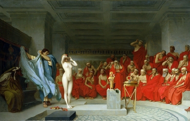 Phryne before the Areopagus, by Jean-Léon Gérôme