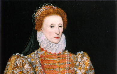 Queen Elizabeth I, by Johannes Corvus