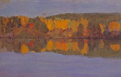 Autumn Landscape, River, by Eero Nicolai Jarnefelt