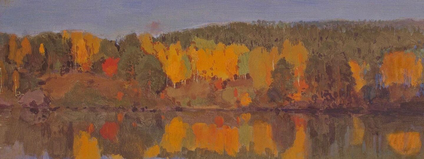 Autumn Landscape, River, by Eero Nicolai Jarnefelt