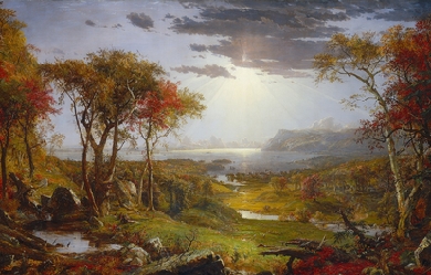 Autumn—On the Hudson River, by Jasper Francis Cropsey