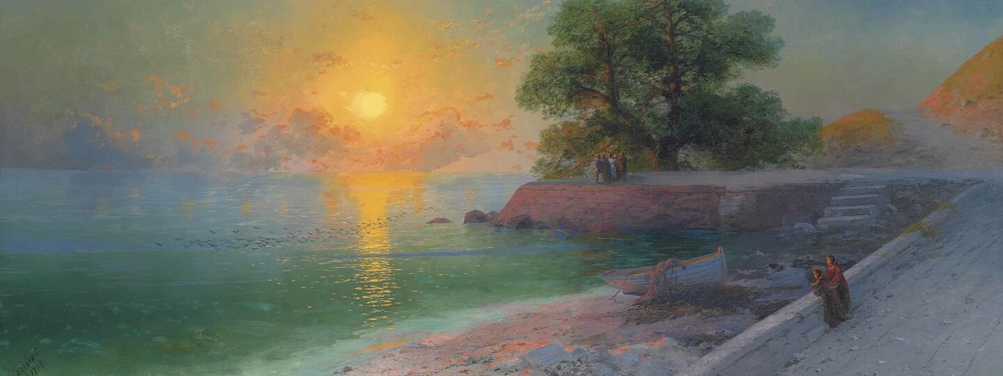 Promenade at Sunset, by Ivan Aivazovsky