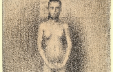 Study for Poseuses, by Georges Pierre Seurat