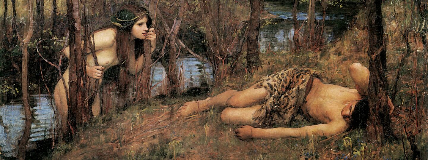 A Naiad or Hylas with a Nymph, by John William Waterhouse