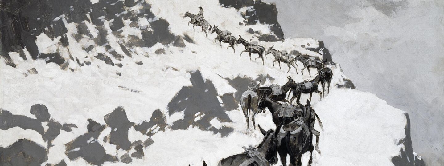 The Mule Pack, by Frederic Remington