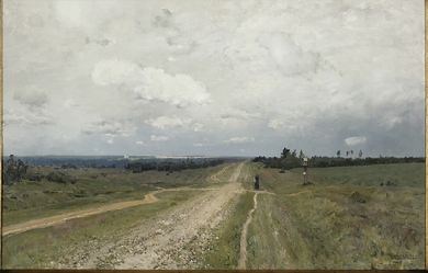 The Vladimirka, by Isaac Levitan