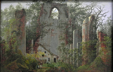 Monastery ruin Eldena, by Caspar David Friedrich