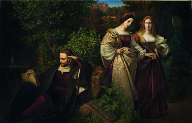 Torquato Tasso and the Two Leonores, by Karl Ferdinand Sohn